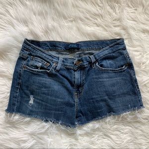 Levi’s Boyfriend 513 Medium/Dark Wash Jean Shorts